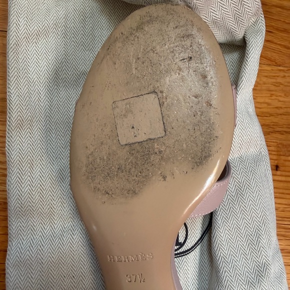Hermes Oasis Sandal in Rose Porcalaine. Size 37.5 - Picture 8 of 15